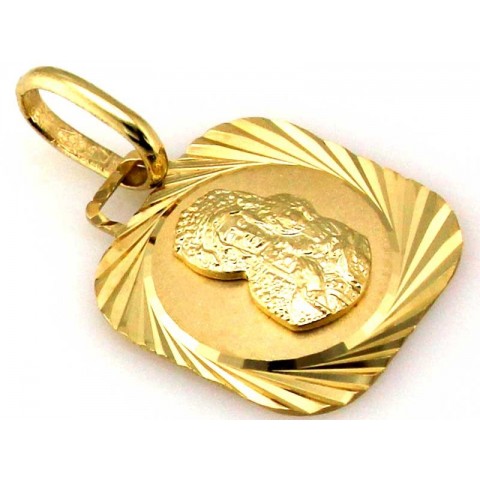 Złoty medalik Maryja