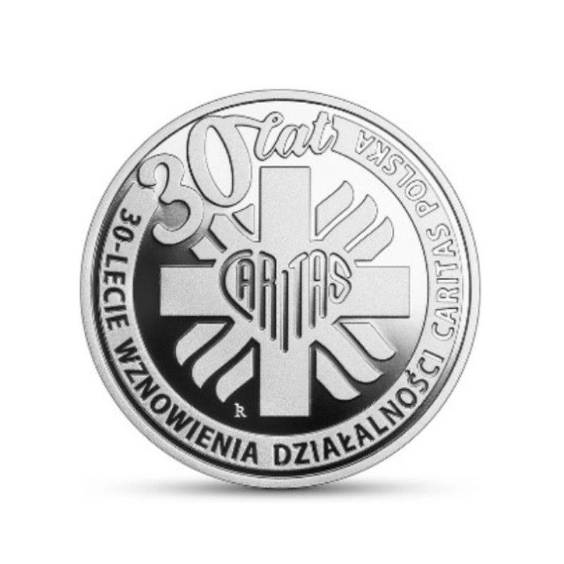 10 zł 2021 30-lecie działalności Caritas Polska