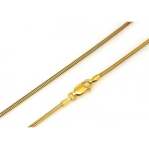 Złoty elastyczny łańcuszek LINKA TONDO